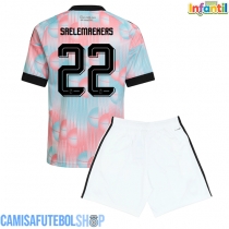 Camisa de time de futebol Bélgica Alexis Saelemaekers #22 Replicas 2º Equipamento Infantil Mundo 2026 Manga Curta (+ Calças curtas)